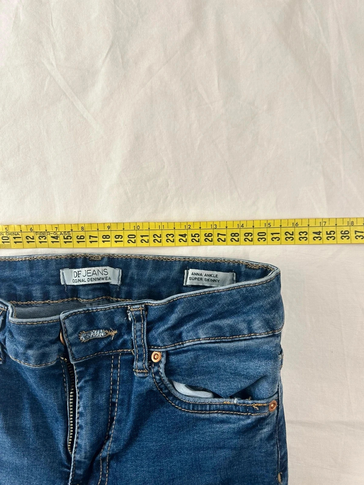 Skinny blauw marine vintage df jeans denim collectie – photo 6